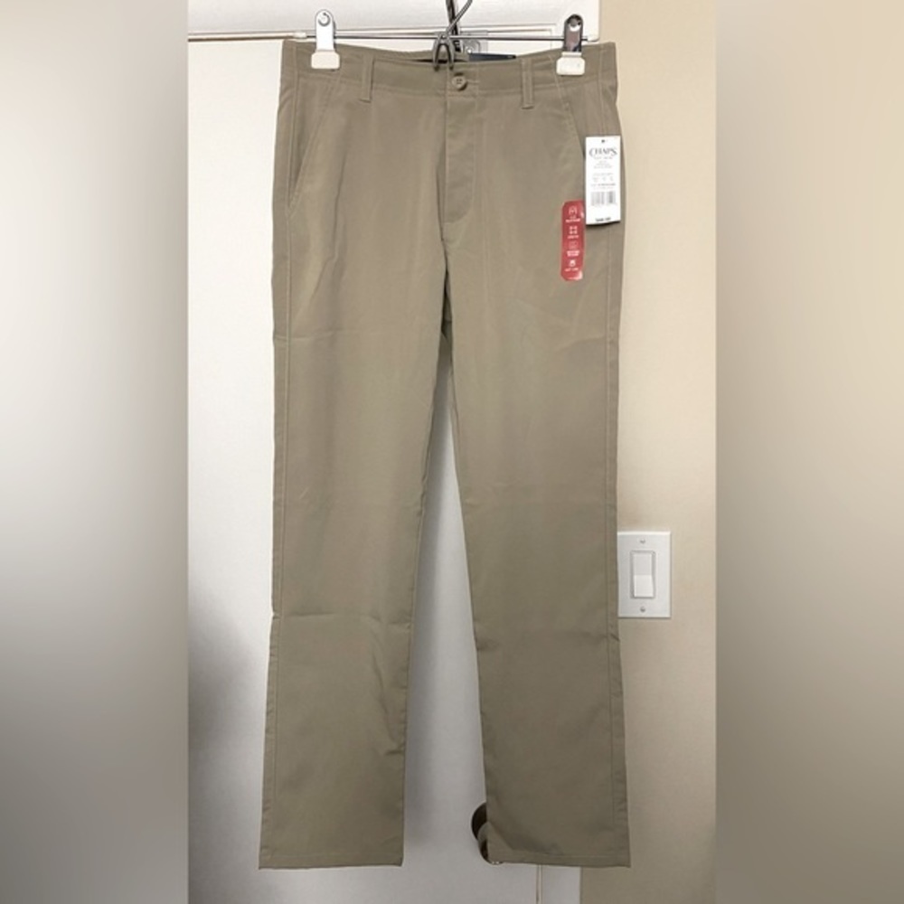 NWT Chaps Boys’ Approved Schoolwear Pants Size 16 Regular